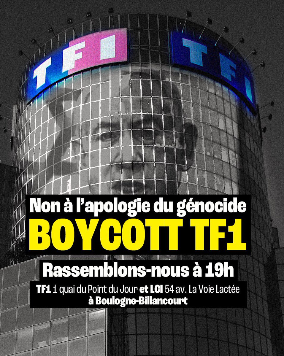 #boycottTF1 RDV ce soir à 19h