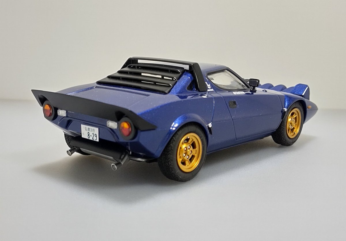mqujuySNgt3BVQr's tweet image. #2mgandini
ハセガワ、ランチアストラトス完成しました。
４月の初めから製作して、仕事が多忙で２ヶ月かかりましたが、細かい部品が多く、ボディをはめる工程が絶妙で、思った以上に難しいキットでした。キット付属の女性フィギュアは後日改めて作りたいと思います。
#ハセガワ #ランチア #ストラトス