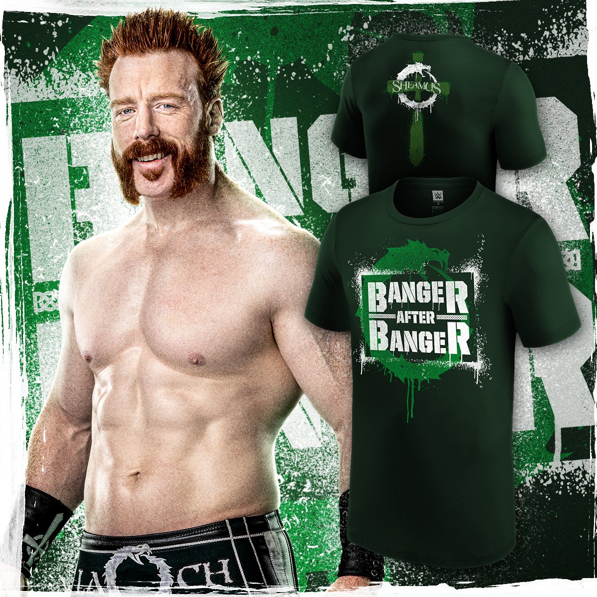 Le T-Shirt di @WWESheamus sono BANGER, AFTER BANGER, AFTER BANGER! 🔥 Portati a casa la nuova sul #WWEEuroshop 👉 tinyurl.com/wz3z55hj