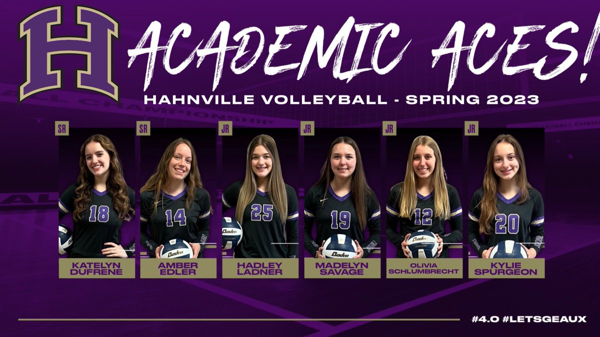Congratulations to these Academic Aces! Spring semester all As! 🎉🏐🐅 #studentathlete #letsgeaux #allin