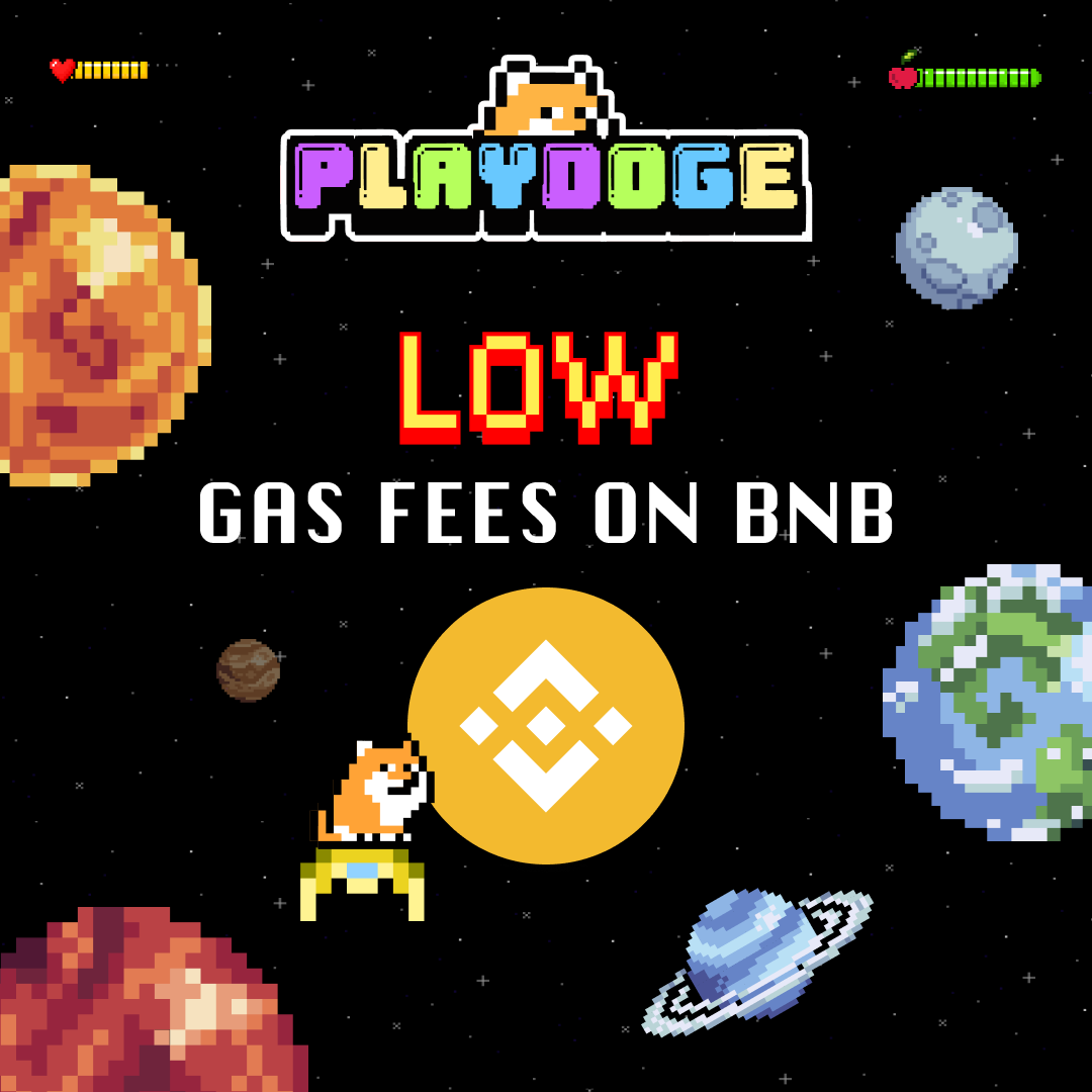 PlayDogeGame's tweet photo. Enjoy the game on #BNB without worrying about those pesky gas fees.⛽

No more extra costs, but only if you take advantage.

Get yourself some $PLAY in the presale now!💰

#PlayDoge #MemeCoin #P2E https://t.co/wzUmJhs4eP