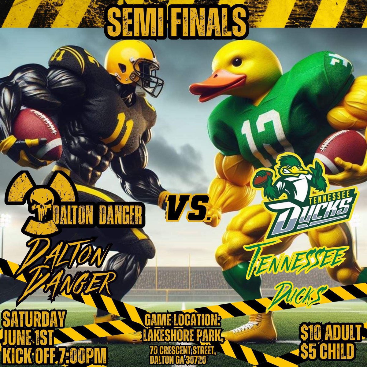 This Saturday semi finals 7pm kickoff!!!