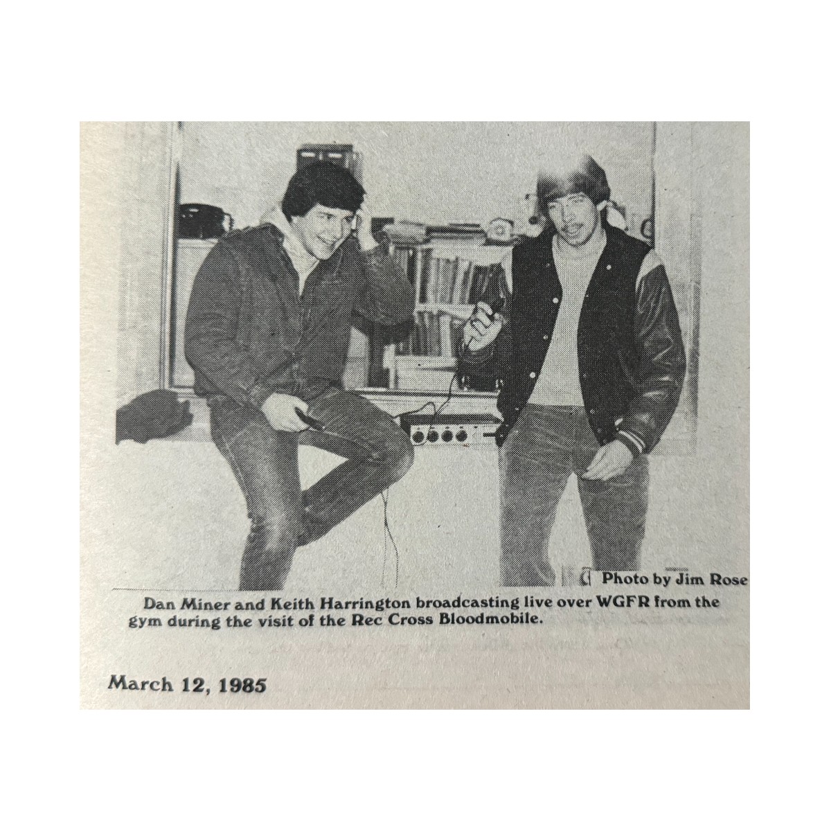 In 1985, friends Dan Miner and Keith Harrington broadcasted live over WGFR. Miner credits SUNY Adirondack for the success of his 41-year career, saying the lessons learned at 'ACC' are still used daily. #throwbackthursday #sunyadk #greatfuturesstarthere #community