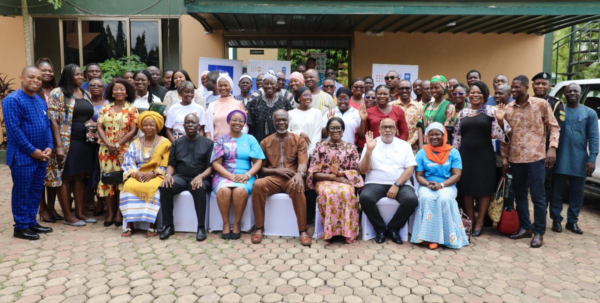 Forging partnership for #Peace is key for the #SDGs Together with @UNFPAGhana, we join our partners to launch the @UNPeacebuilding Fund project to address root causes of conflicts & vulnerabilities to violent extremism in Upper West & East & North-East Regions of Northern🇬🇭 #PBF