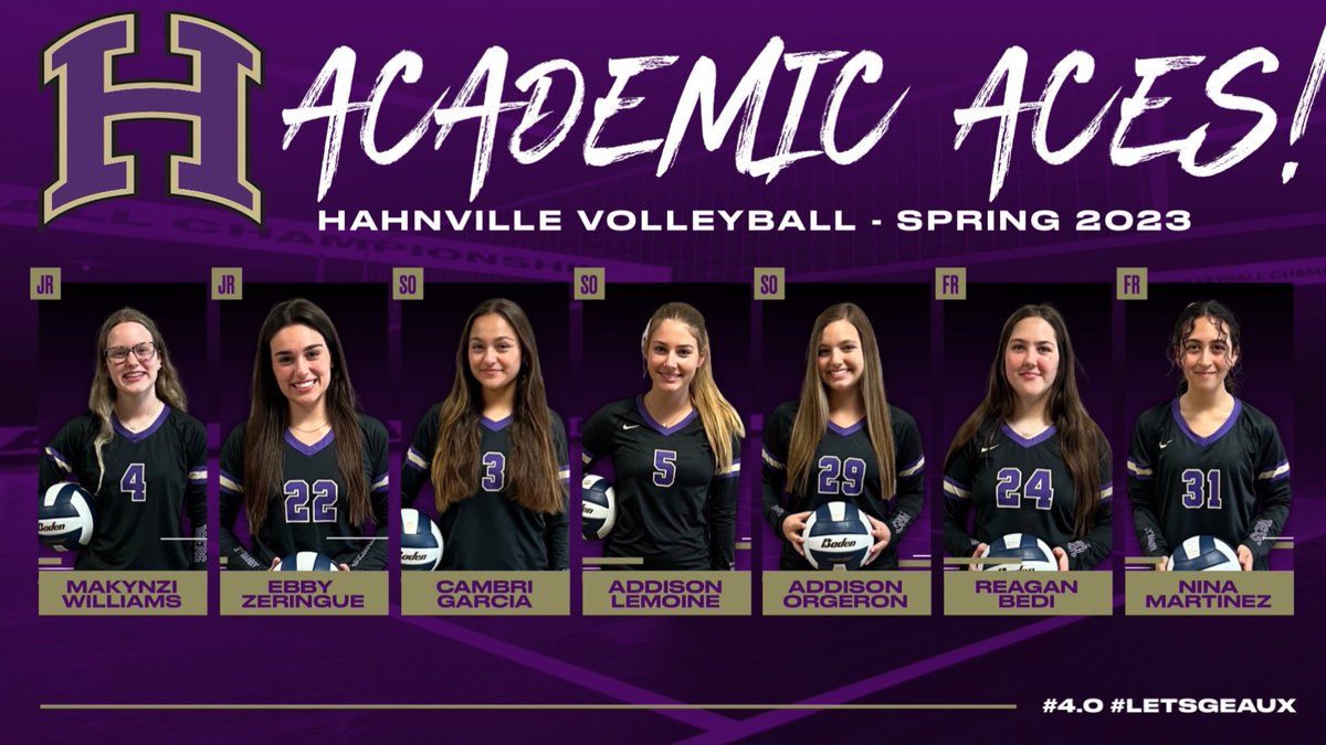 Congratulations to these Academic Aces! Spring semester all As! 🎉🏐🐅 #studentathlete #letsgeaux #allin