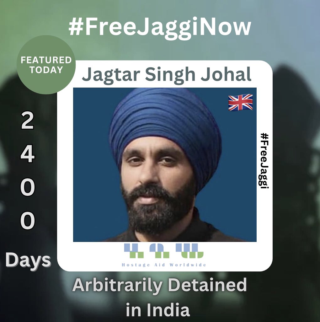 🇬🇧Jagtar Singh Johal has reached 2,400 days of arbitrary detention. 2400 days of torture, abuse, & human rights breach without any evidence or conviction. @David_Cameron met with his family & promised to look at his case again but till today nothing has happened & Jaggi remains