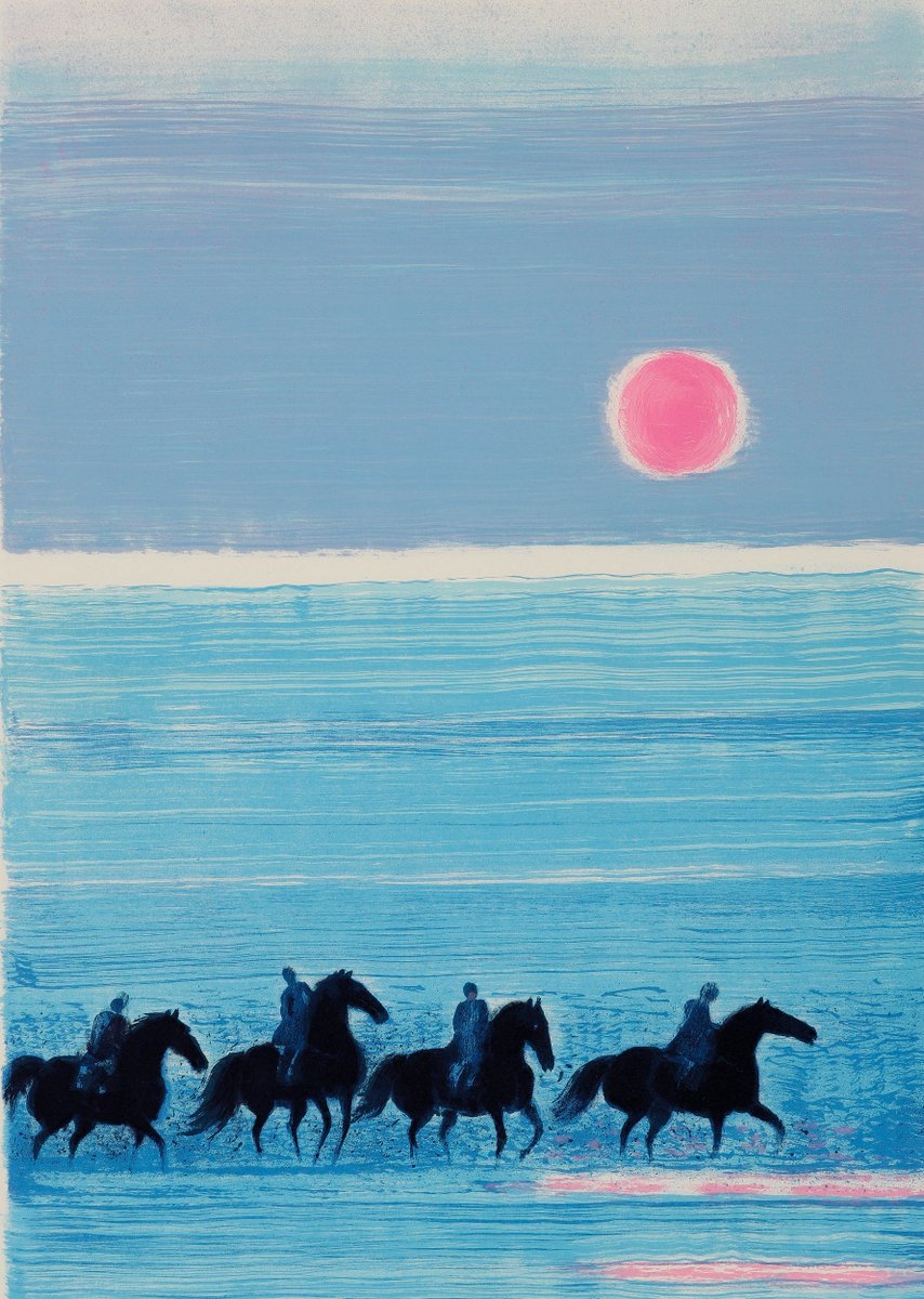 EAC_SPACE's tweet photo. André Brasilier is a French painter and printmaker whose work is typified by a breezy lyricism, wherein real-life subjects are transposed into dreamlike settings. Brasilier’s images portray a peaceful world, with delicate compositional and color harmonies bathed in soft, cool light. He takes significant aesthetic and philosophical inspiration from Japanese prints, with his paintings often featuring pastoral scenes, musical instruments, the sea, women, and horses. Born on October 29, 1929 in Saumur, France to an artistic family where both of his parents were painters, Brasilier attended the École des Beaux-Arts at the age of 20. He has had major retrospectives at both the State Hermitage Museum in St. Petersburg and the Museum Haus Ludwig für Kunstausstellungen Saarlois in Germany. Brasilier continues to live in Paris, France.

////Easy to buy online.
////WhatsAPP +852 9470 2093
////artsy.net/artin-space

https://t.co/Rf5p4STyBG…

#lithography #sothebys #christies #auction #artinspace #樂兿居 #andrebrasilier #andrebrasilier #collector #elegante #horse