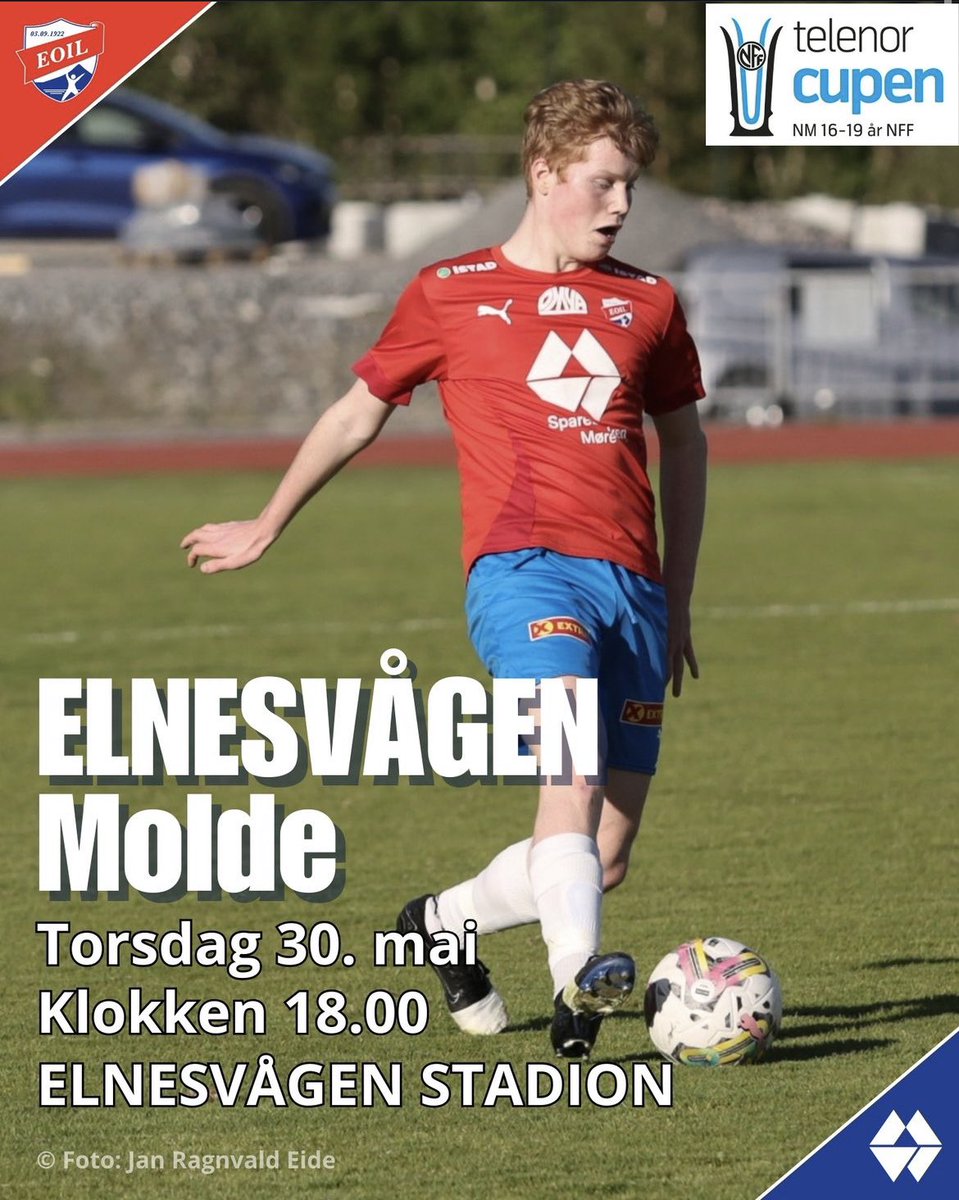 HISTORISK OPPGJØR FOR JUNIORENE 

Dette er første gang et g19 lag i EOIL har kommet seg til 2.runde NM og på andre siden av banen står Norges mestvinnende g19 lag, nemlig MFK!

Kom på kamp å hei fram gutta!
Me he trua💪🏻