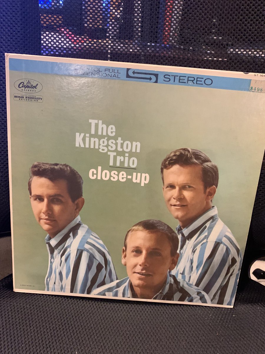 I’m doing my #albumadayin2024 thing - playing my #records back to back. Next: The Kingston Trio, Close-Up. The first of the amazing John Stewart era. ‘Coming from the Mountains’ introduced him to the world.  #vinyl #folk #60s #NowPlaying #vinylcollector 
#RockSolidAlbumADay2024