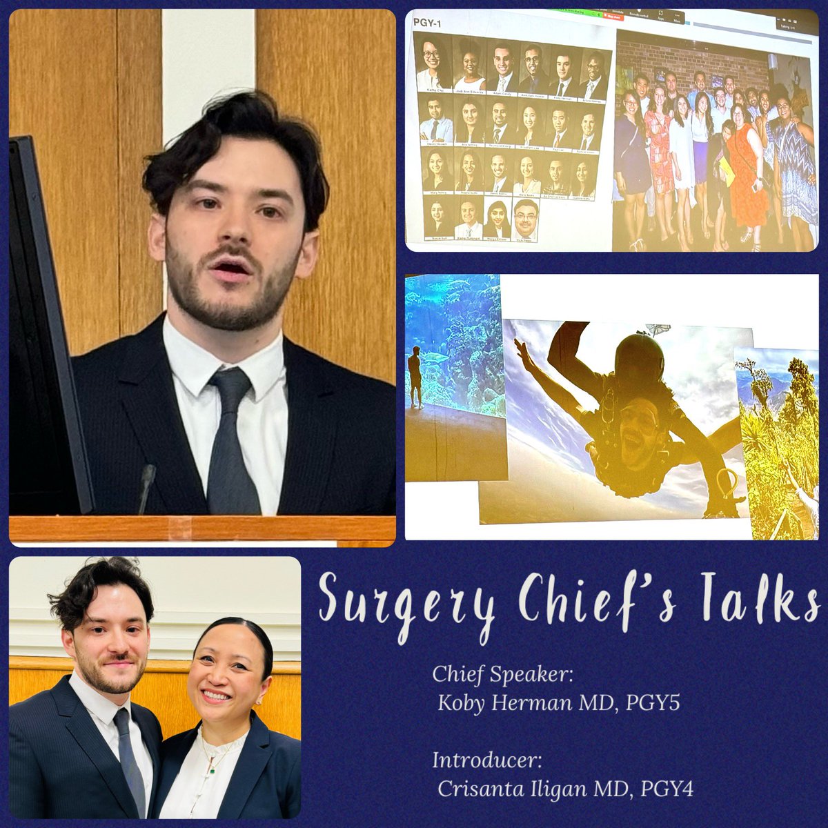 ja_edwards_md's tweet photo. Today my friend Koby gave his chief talk. We started as interns together in 2017 😱. He did 2 research years and I’m completing my 4th. He’s always been a person of integrity and dedication. I’m so excited for him as he ventures off to Colorectal Surgery fellowship. ❤️ https://t.co/li5txckqs6