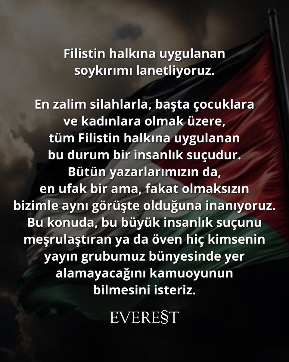 @EverestKitap mesajı çabuk alıp yapılan toplantı sonrası Azra Kohen ile ilişkisini bitirdi! Kibarca yazmış olsalar da Azra Kohen ismini yazarları arasından çıkardığı görülüyor! Onlar bizim gibi avam değil tabi ''Defol Azra Kohen' diyememişler! Teşekkür Everest Yayınevi 🌹🇹🇷