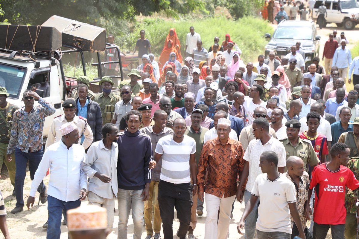 GovMohamudAli's tweet photo. I am happy to announce the launch of the Moyale Integrated Project (SWASAP) at Sololo today! We’ve expanded the Sololo Ramata Dam from 30,000 to 66,000 cubic meters, ensuring greater water storage capacity for the community. The project also includes renovating water tanks, extending pipelines to villages, and building a new water kiosk in town. This Ksh. 43 million initiative is funded by the County Government of Marsabit (Ksh. 22 million) and the Water Sector Trust Fund (Ksh. 21 million), and will be executed by Concern Worldwide. A huge thank you to our partners: @ConcernKenya, Water Sector Trust Fund and DANIDA.
