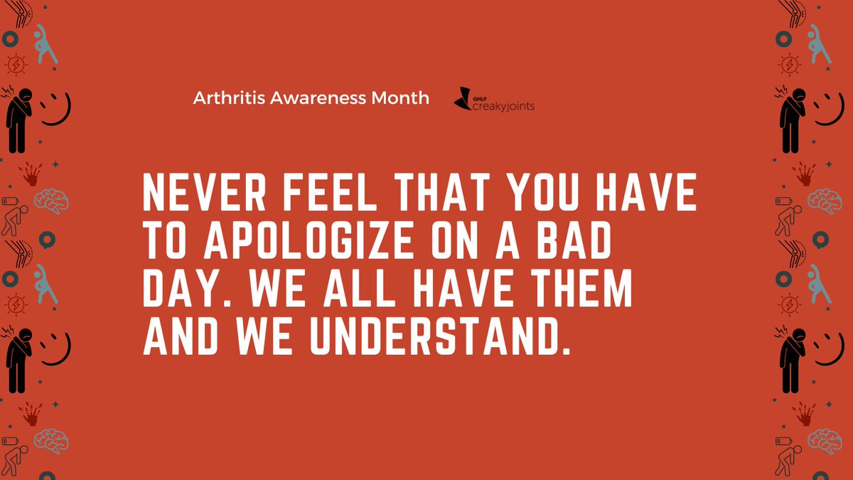 The #CreakyChats community gets it. Chronic Illness and chronic pain is a lot. Thank you to our #arthritis community for sharing their support.
