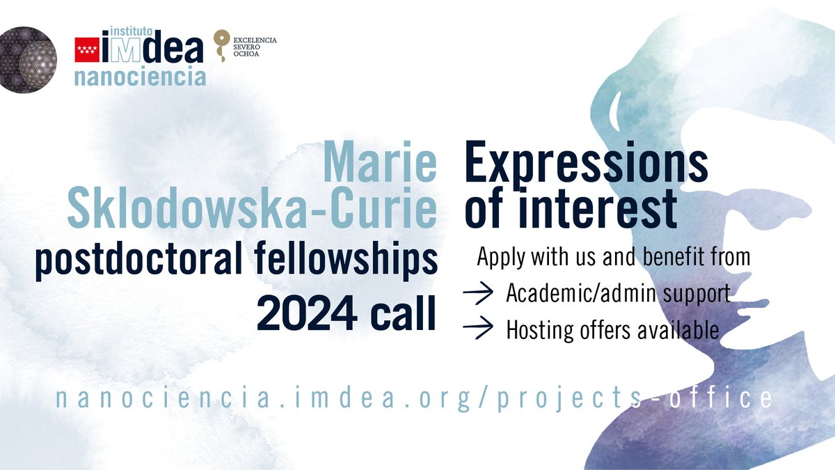 .@IMDEA_nano is seeking postdoctoral researchers interested in applying to the @MSCActions Postdoctoral Fellowships 2024.

↪️See the hosting offers:  nanociencia.imdea.org/es/projects-of… #MSCAjob #EoI #MSCA

🧵A THREAD 0/10