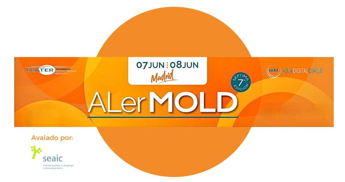 Recuerda que aún puedes inscribirte en #AlerMOLD24
Accede a toda la información: seaic.org/profesionales/…
cc <a href="/SEAIC_Alergia/">SEAIC</a>
