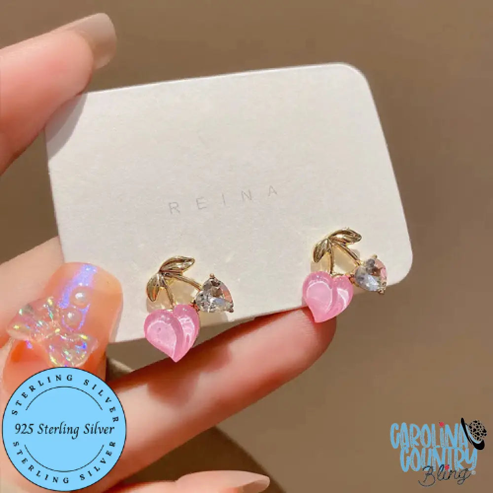 Our Fine Jewelry Collection ~ Cherry Bomb – Pinkwww.carolinabling.com/products/cherr… #carolinacountrybling #jewerly #accessories #CCB #workfromhome #fashion