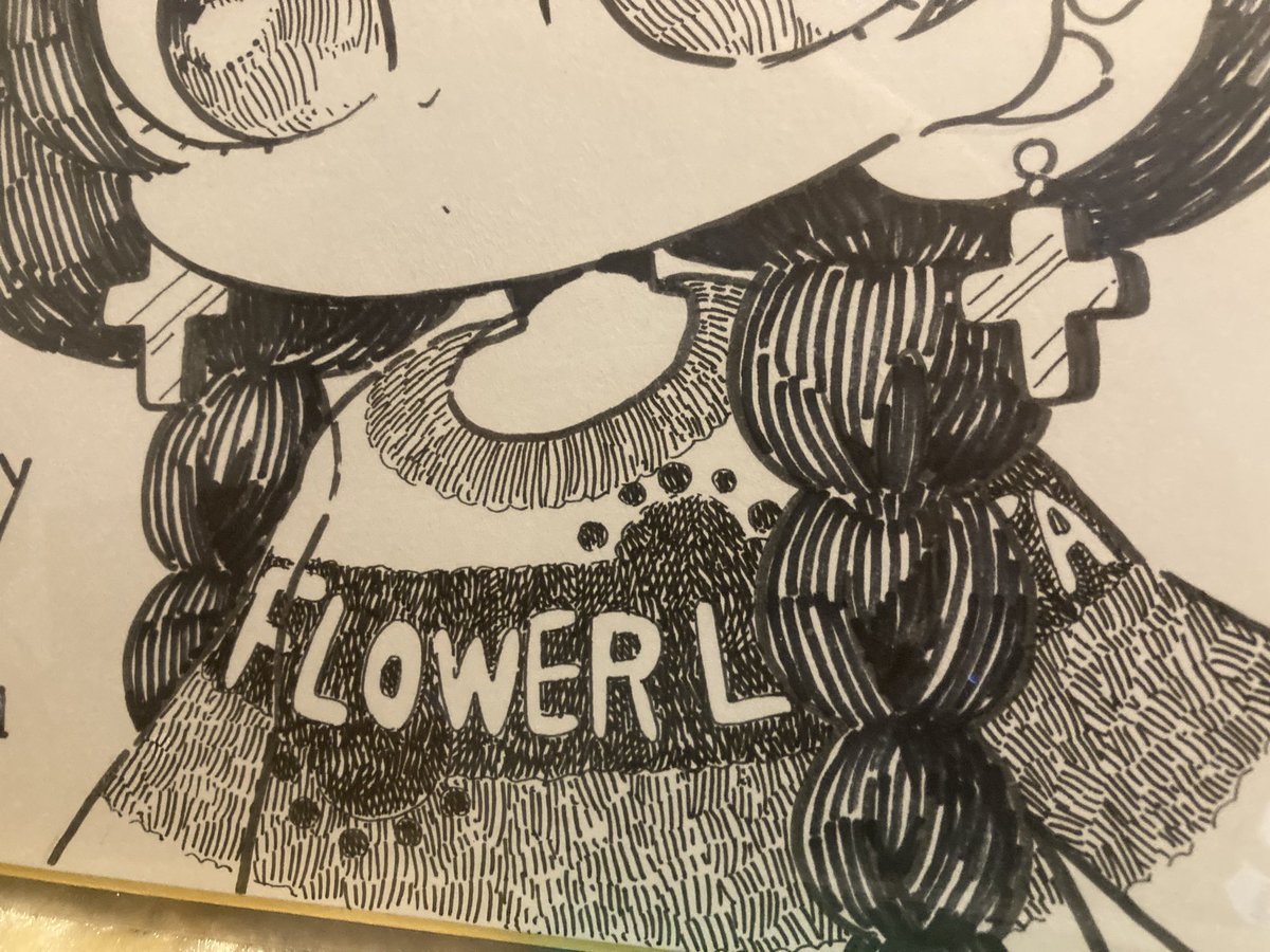 bubble_ex's tweet image. マイフラロリをLANLANさんがなんと直筆で描きあげてくれました！うわぁーめちゃかわいい～(ﾉ≧∀≦)ﾉうれしい～(๑&amp;gt;ᴗ&amp;lt;๑)

ぜひ拡大して見てみて下さい！繊細なアートですよ♪すごい～素敵～♪

最高です🥲🥹
本当にありがとうございました～
@matsutomiranran @flowerlolitanft 🥳 
#flowerlolita