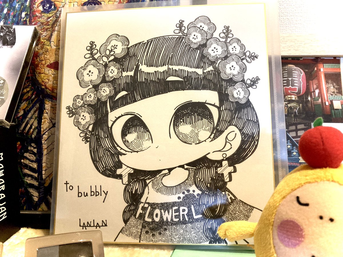 bubble_ex's tweet image. マイフラロリをLANLANさんがなんと直筆で描きあげてくれました！うわぁーめちゃかわいい～(ﾉ≧∀≦)ﾉうれしい～(๑&amp;gt;ᴗ&amp;lt;๑)

ぜひ拡大して見てみて下さい！繊細なアートですよ♪すごい～素敵～♪

最高です🥲🥹
本当にありがとうございました～
@matsutomiranran @flowerlolitanft 🥳 
#flowerlolita