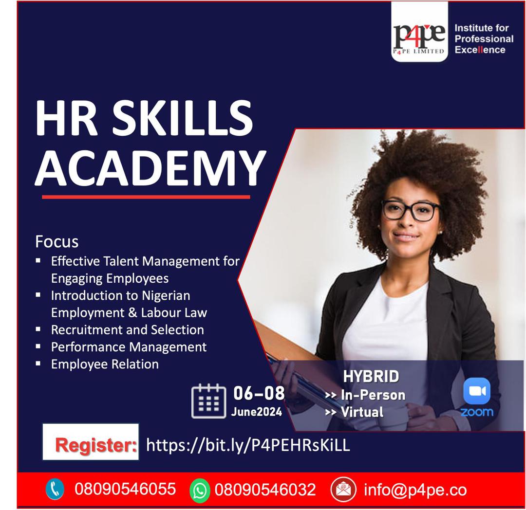 New to HR or looking to refresh your skillset?Don't miss out on this chance to enhance your HR expertise and drive significant change within your organization! Reserve your spot bit.ly/P4PEHRsKiLL today.
#HRSkillsAcademy #HRTraining #ProfessionalDevelopment