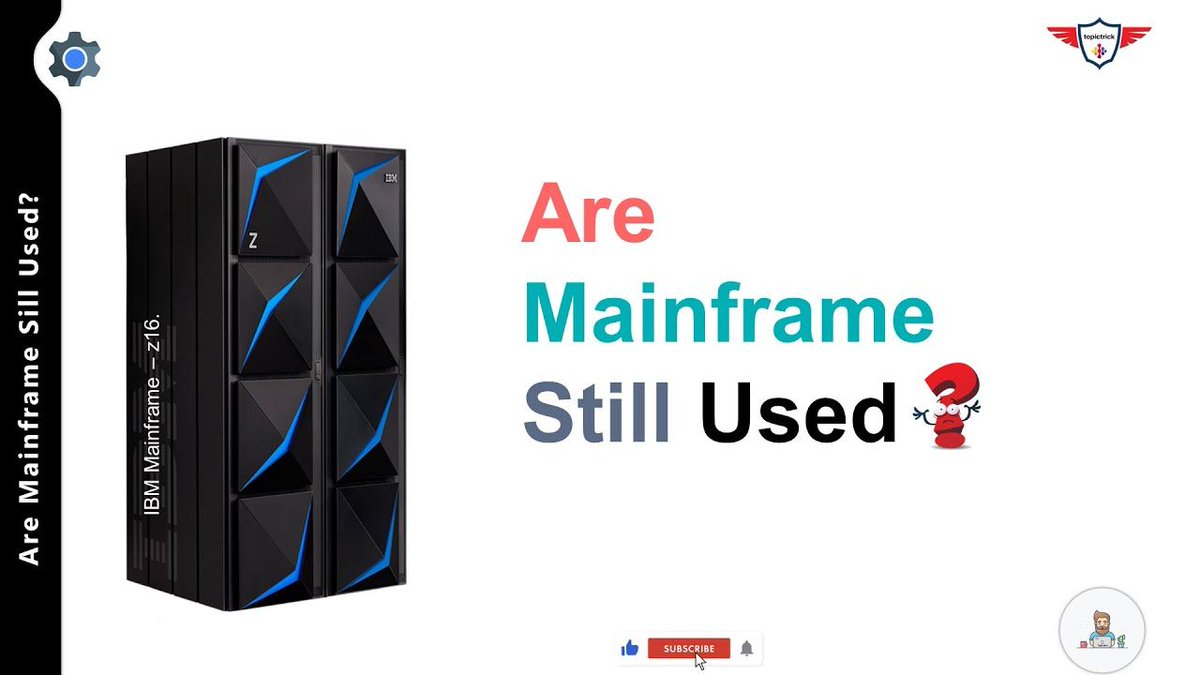 topictrick's tweet image. Mainframes continue to play a vital role in various sectors, including finance, healthcare, and government. buff.ly/4bZrsXe #MainframeTechnology #DataSecurity