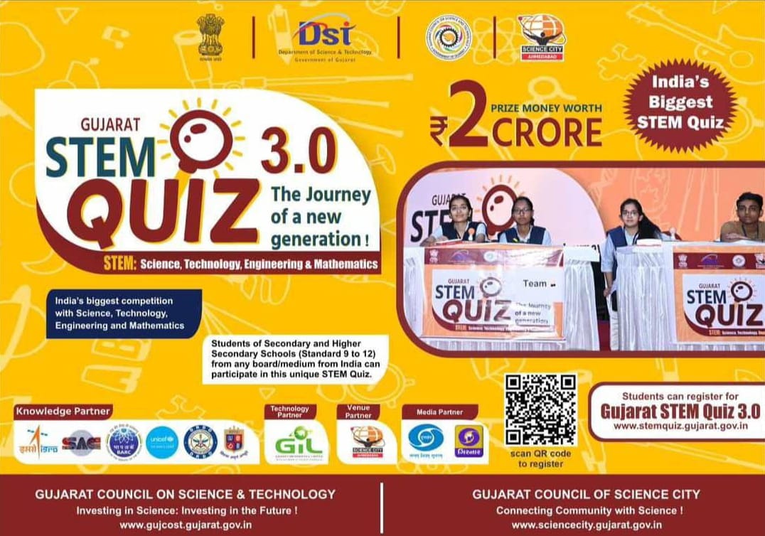 #STEM zirlai te tan hriattur pawimawh !! #GUJCOST chuan India rama quiz lian ber, GujaratSTEMQuiz 3.0 a buatsaih leh dawn! Zirlai pawl 9 atanga 12 tan #thil tam tak zir theihna hun remchang an neih bakah lawmman tha tak tak an dawng thei a nim #GujaratSTEMQuiz3.0 kaltlangin