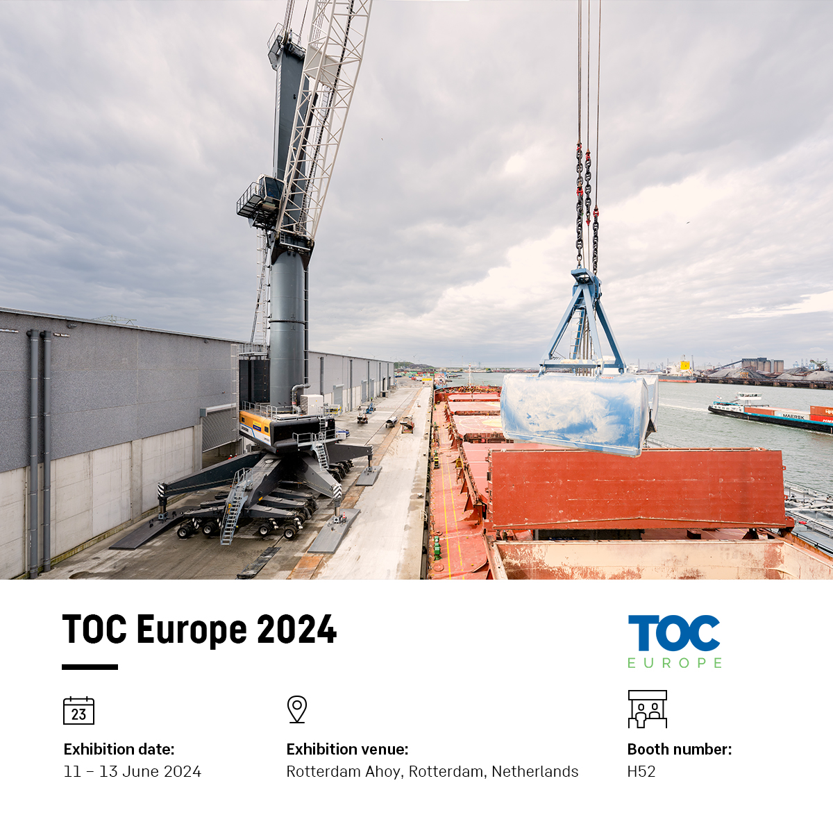 We are counting down the days until we can welcome you to #TOCEurope 2024. Visit us at our booth H52 in hall 1, where we will discuss the latest trends in the #maritime industry, share insights, and explore potential collaborations.

Register now: go.liebherr.com/27zu64