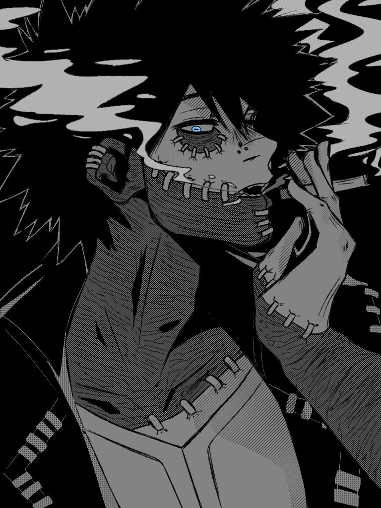 Y'all I don't know if I should tag my MHA fanart..... anyways Dabi drawing