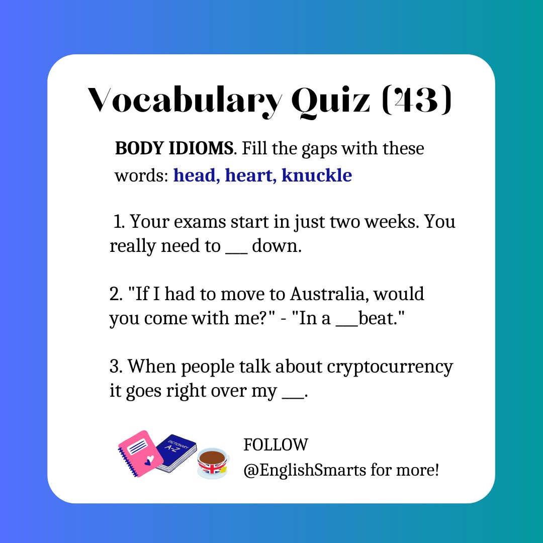 Quick Idioms Quiz! 🎯