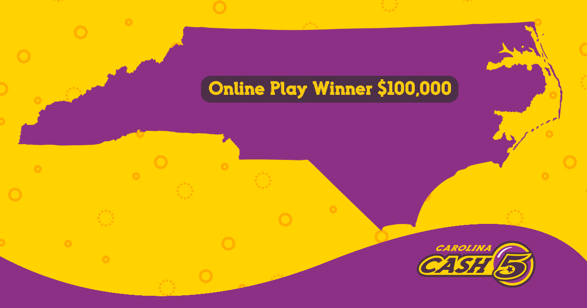 $100,000 win for one lucky #NCLottery player who took a chance and matched all 5 numbers to take the jackpot. Their big win came from a ticket purchased through Online Play. Way to go!