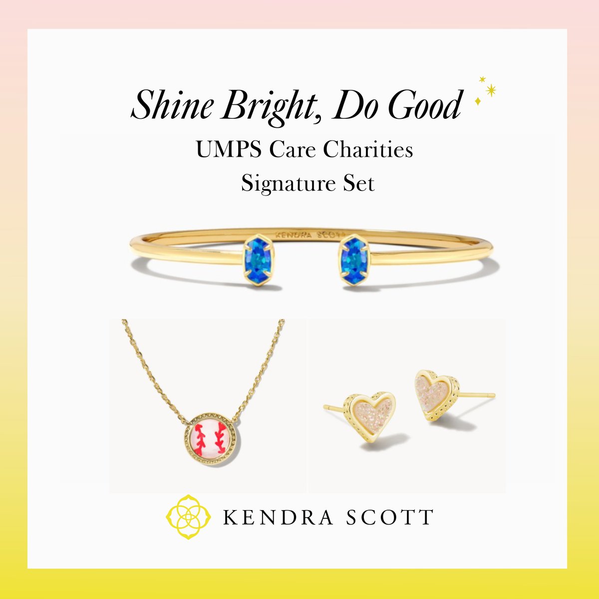 Let's go shopping @KendraScott 
Online or at Park Meadows Mall in Colorado! 
2⃣0⃣% proceeds support UMPS CARE programs! 
👀our first SIGNATURE SET!
KendraScott.com