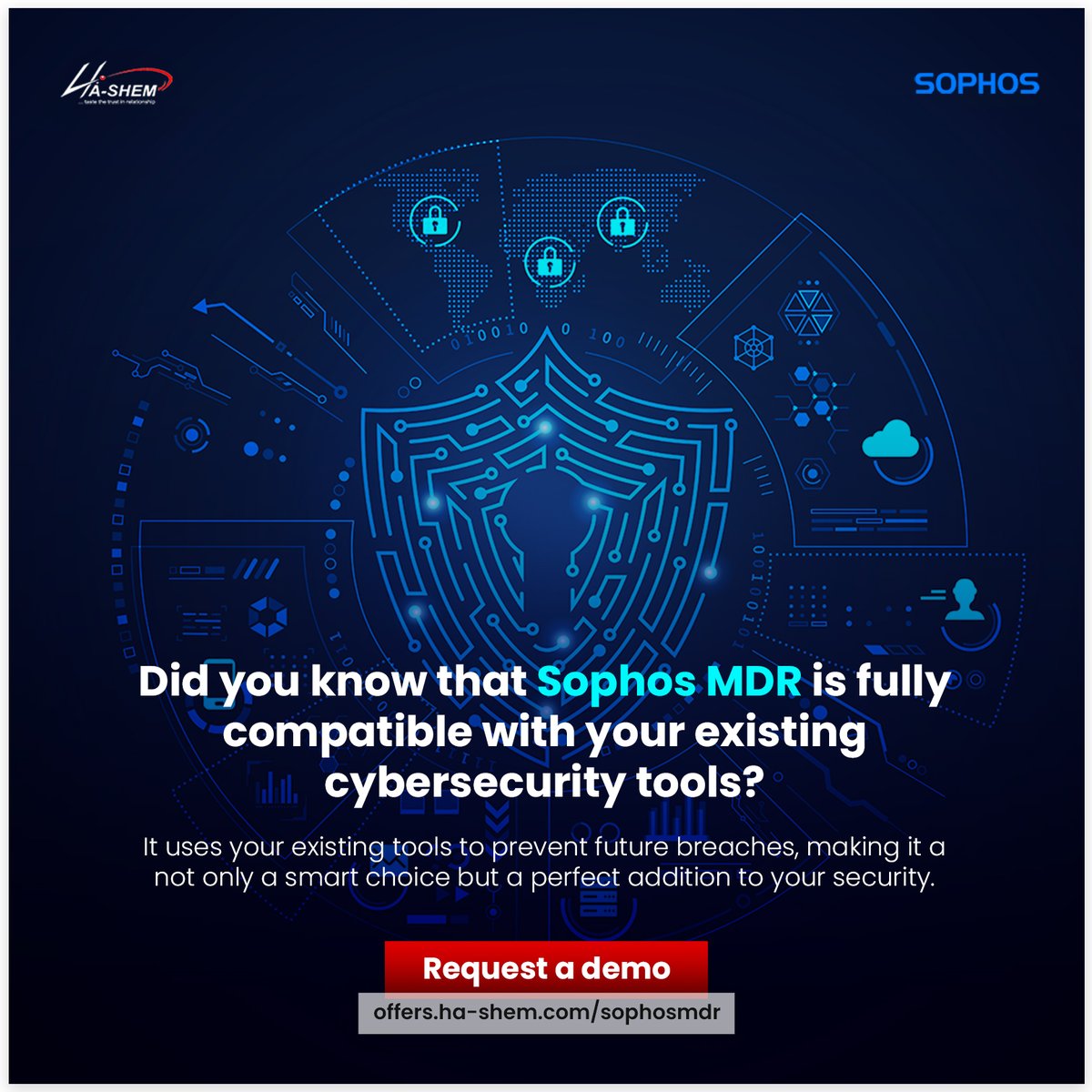 Did you know that with Sophos MDR, you don't need to get a new security replacement? Yes! It's like a top coat that gives you extra durability and stronger defense. A smart choice indeed 👍
Request a demo: offers.ha-shem.com/sophosmdr