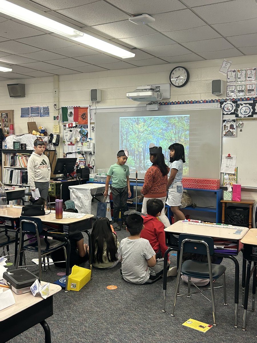 These 2nd graders memorized their lines and put on a great performance during Reader’s Theater this morning!