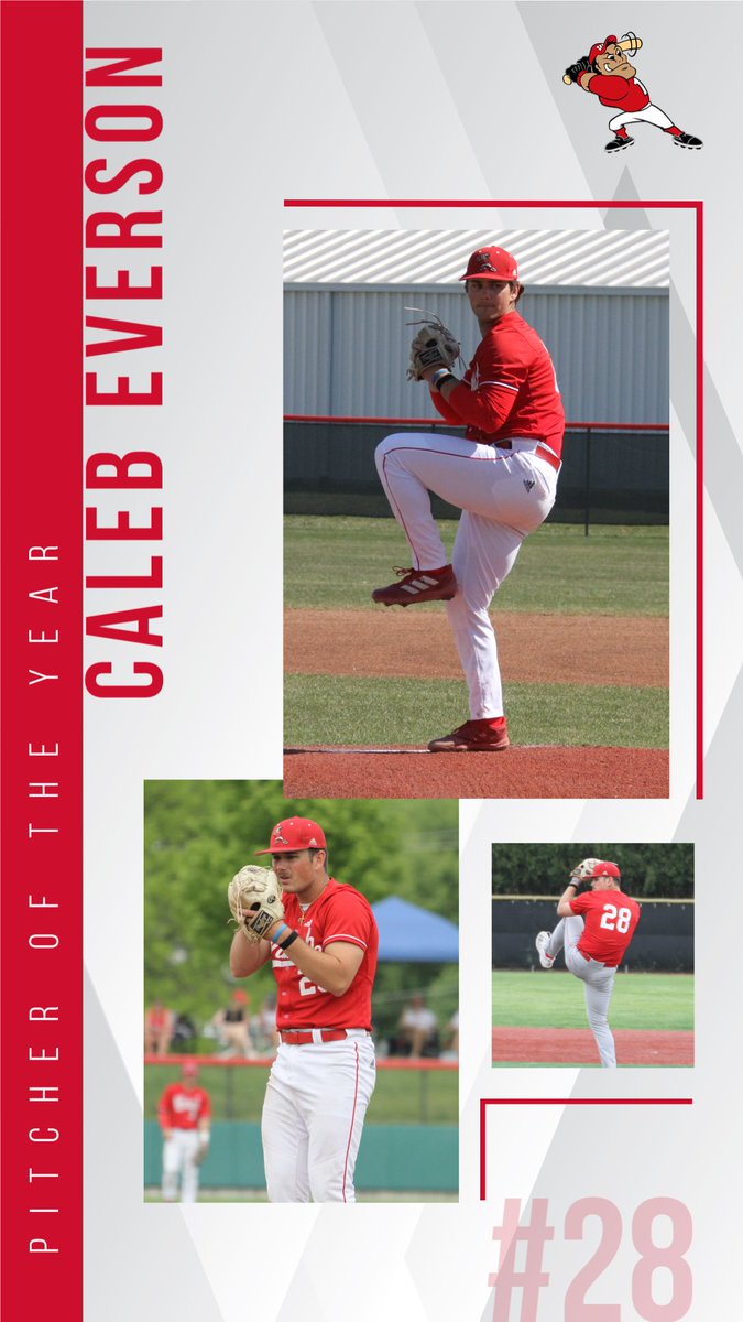 Continuing with our Team Awards, our Pitcher of the Year winner is sophomore Caleb Everson (Zionsville, IN/Zionsville). Caleb started 11 games, throwing 62 innings with a 6-2 record. He was also a Third Team All-NCAC selection. Congrats Eve! #WAF #d3baseball