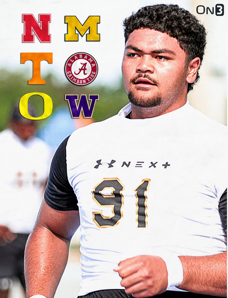 4-star IOL Douglas Utu is focused on 6⃣ schools and is eyeing a July commitment, he tells @ChadSimmons_👀 Utu is the No. 3 IOL in the On3 Industry Ranking. Read: on3.com/news/elite-4-s…