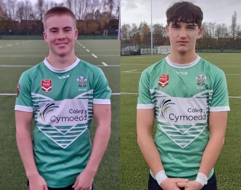 Huge congratulations to Harri and Ollie- selected to represent Wales Rugby League this weekend!! So proud!!! #ygs