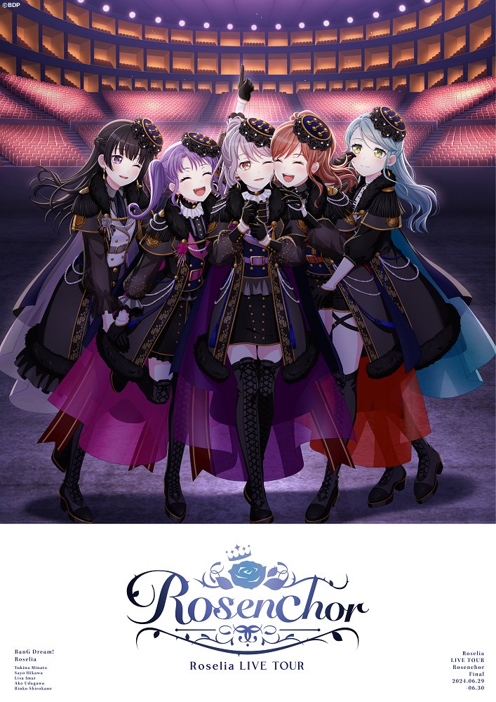 ＼🎊キービジュアル公開🎊／ 6/29(土)・30(日) 🌹Roselia LIVE TOUR「#Rosenchor」東京公演 -Final- @東京ガーデンシアター 🎫見切れ席 先着発売中 eplus.jp/roselia-rosenc… 🎸ライブ詳細 bang-dream.com/rosenchor-tokyo #Roselia #バンドリ