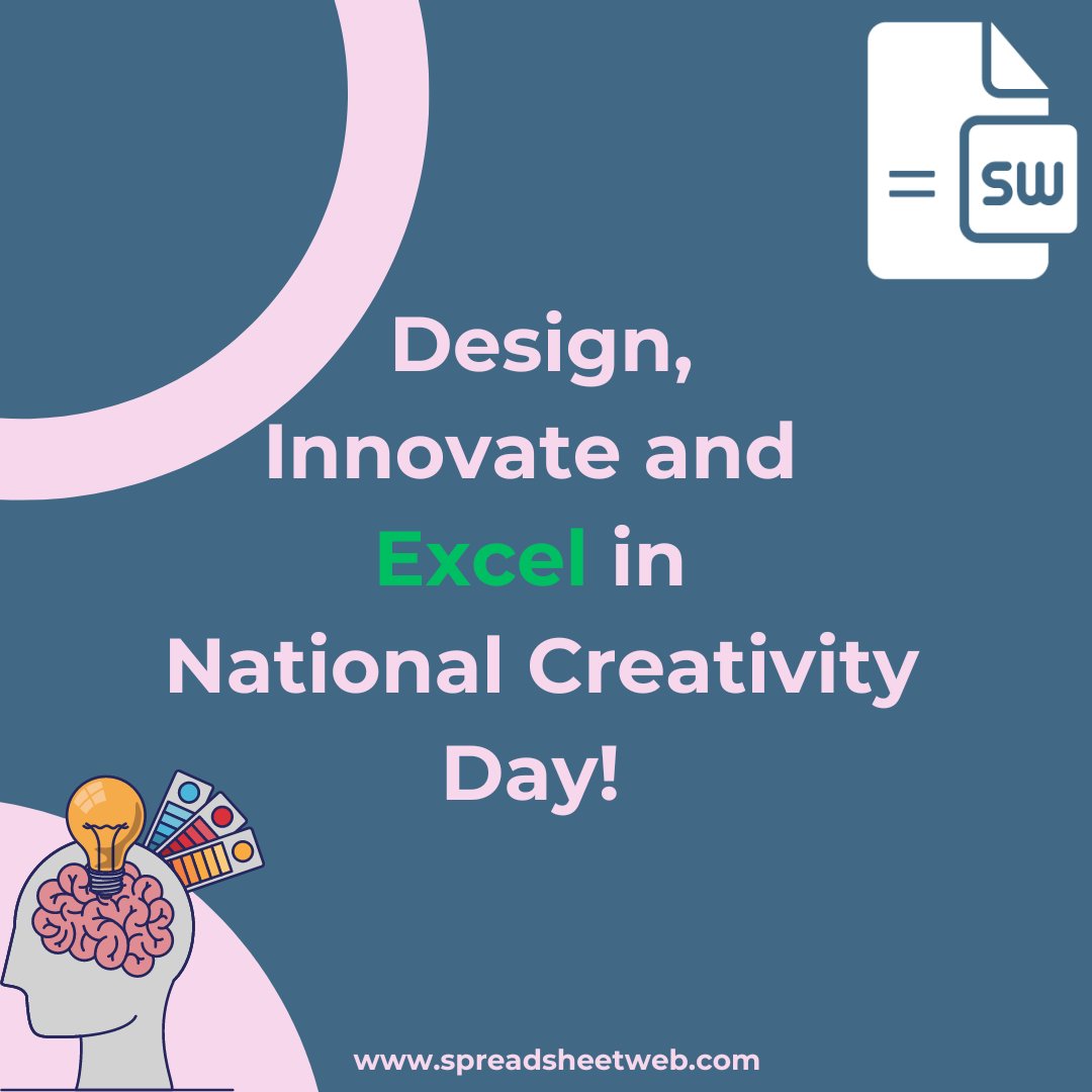 SpreadsheetWEB's tweet image. 🚀🚀Happy National Creativity Day! 🎨✨

We’re all about celebrating creativity and the ideas that shape our world. #Creativity leads to innovation. 

Turn your visions into reality with interactive #spreadsheets and innovative solutions. 
#SpreadsheetWEB