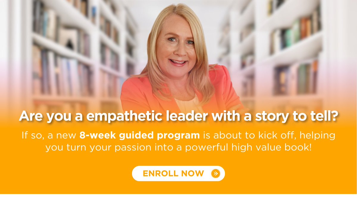 Are you an empathetic leader who would love to write your authority building book? Find out more here. 34bf-orla.systeme.io/course #writer #author