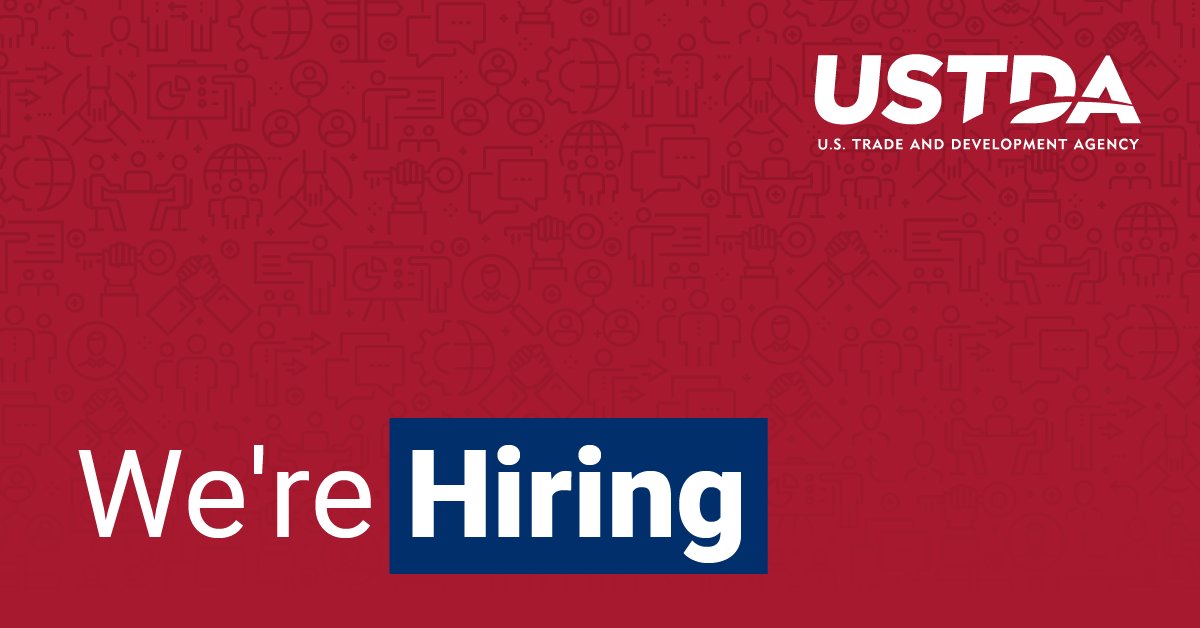 USTDA is #hiring a Deputy Director of Finance to serve as a senior level technical expert for accounting, budgeting, and finance. Applications are due June 13. View the #USAJOBS announcement, open to federal employees and merit candidates: usajobs.gov/job/792642900

#FinanceJobs