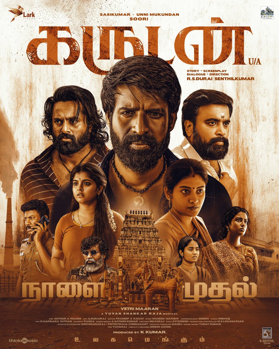 #Garudan - ⭐️⭐️⭐️⭐️ Winner! Easily, this year’s best film in Tamil cinema. @Dir_dsk has delivered a solid rural drama that is beautifully woven with the friendship angle, betrayal and the Eagle’s eye #Mahabharatam flavour! @sooriofficial has given his heart and soul for the film.