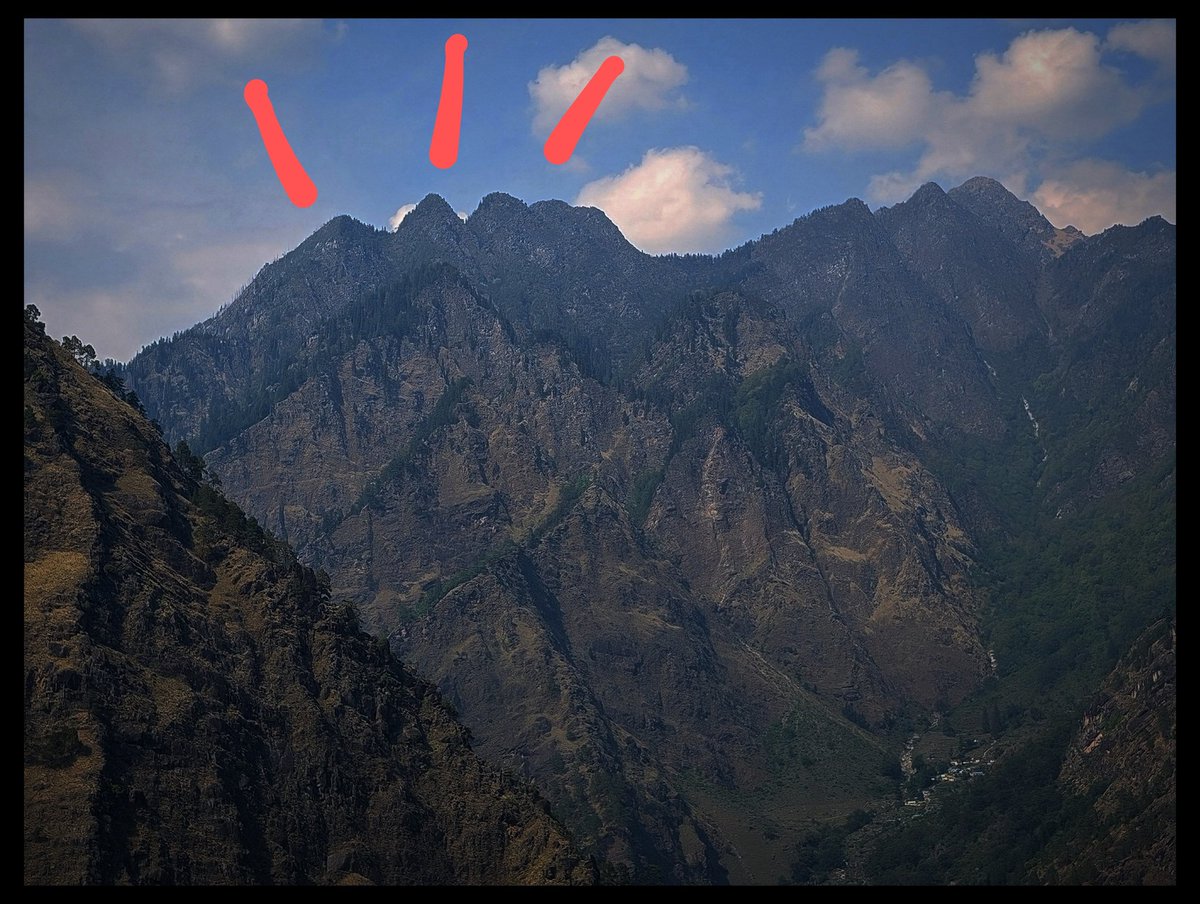 U can see the face of a lady with forehead, nose & lips! Our ancestors used to call this as Ananthashayanam. Britisher named this as sleeping beauty. Clicked from Joshimath (6,150 ft high). @ramapriya1989 @IAnnapurna1 @chauchaubhath @sshastry_c @BanCheneProduct @Himalaytrekker