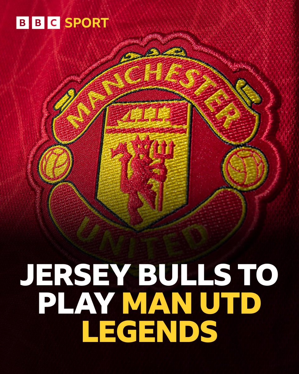 👹 A Jersey Bulls select side will welcome Manchester United Legends to Springfield on Saturday July 6th.