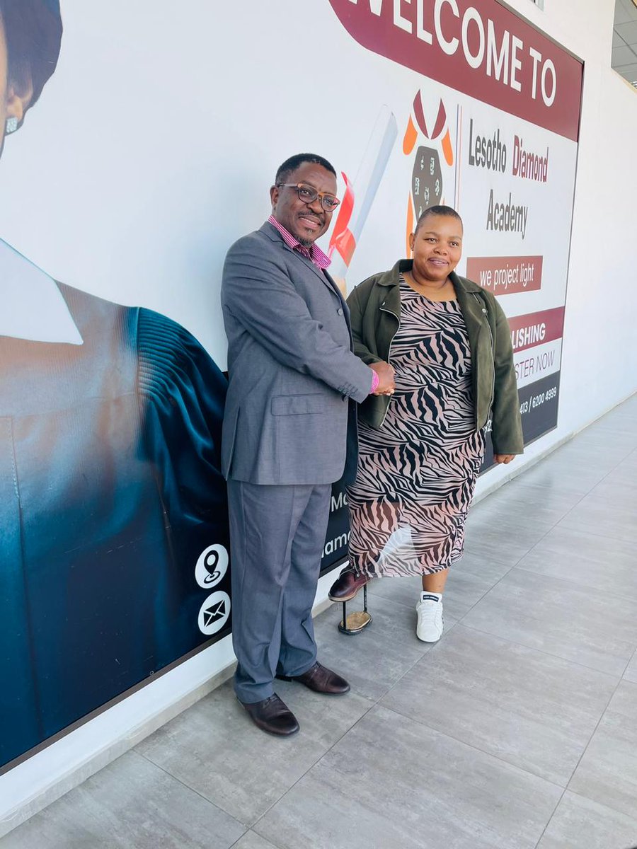 Letšeng CEO Motooane Thinyane paid a courtesy visit at Lesotho Diamond Academy. He was warmly welcomed by Ms Relebohile Molefe, CEO Lesotho Diamond Academy. The Academy is based in Maseru, and offers formal training programs in diamond sorting, valuation, cutting and polishing...