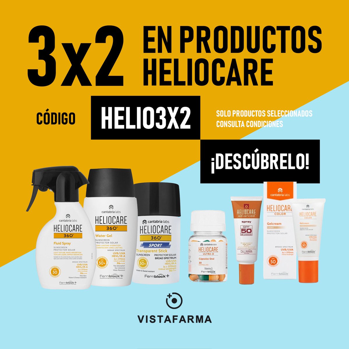 💥¡Corre, que vuela! 💥

Usa nuestro cupón y consigue un producto de la  gama Heliocare - Endocare Ec⚡️

💨Hasta el 2 de junio💨

✨ goo.su/rpB6Ej ✨

#vistafarma #heliocare #solares