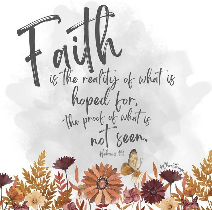 #faith #reality #hoped #proof #not #seen