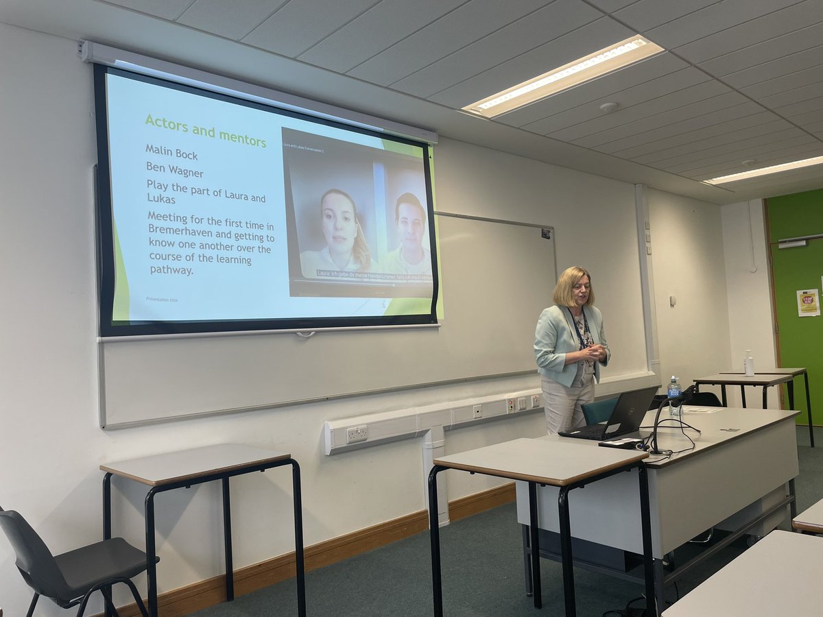 Una Rose Carthy describes an innovative  smart talk project for modern languages at #edtechie24 conftool.net/edtech-annual-…