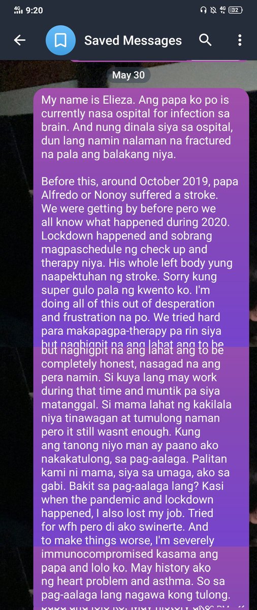 wonhuimeow's tweet photo. RT PLS

Hello, this is me being desperate na po. Wish people can read this&amp;if may gusto po mag-abot ng konting tulong, I will be forever thankful. gcash lang po ang meron ako.

09266568918
Elieza Ethel Demdam

If you want to check for yourself, i can connect you sa mom ko mismo. https://t.co/vnzmyyI1BD