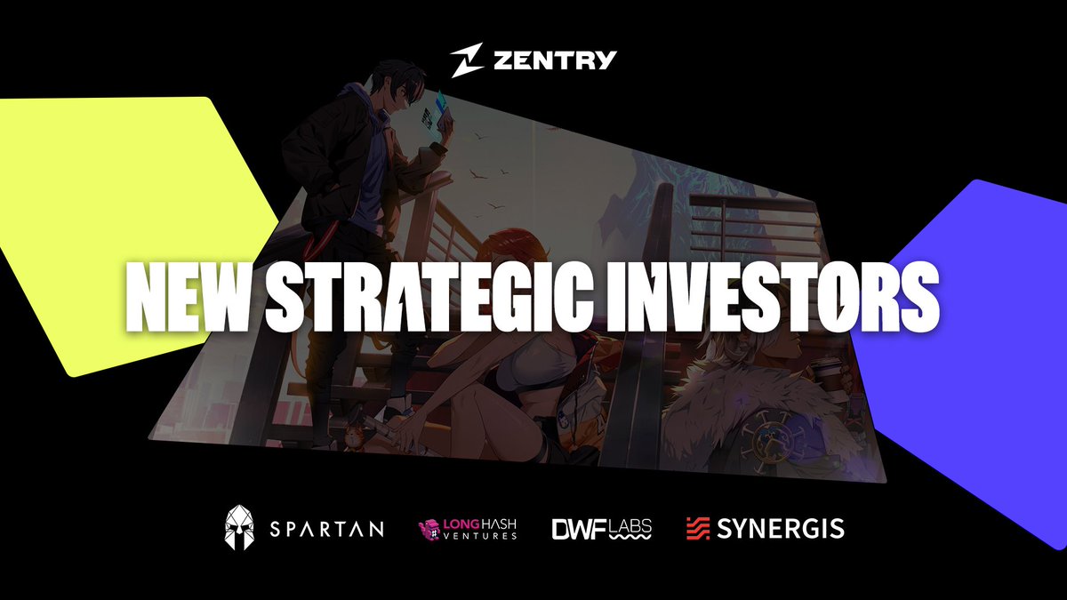We are excited to announce a new strategic round of funding with @TheSpartanGroup, @LongHashVC, @Synergiscap and @DWFLabs, along with a number of Angel investors. This collaboration reflects growing confidence in our vision and validates what we are building at Zentry. 🧵⬇️