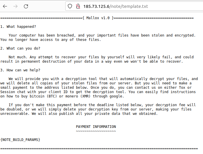 leaked #Mallox #ransomware builder and files??

http://185.73.125[.]6/