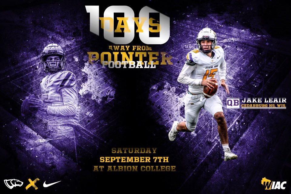 100 days away from some Pointer football!
#RollDawgs🦴